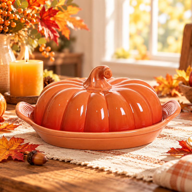 Harvest Festival Pumpkin Tray